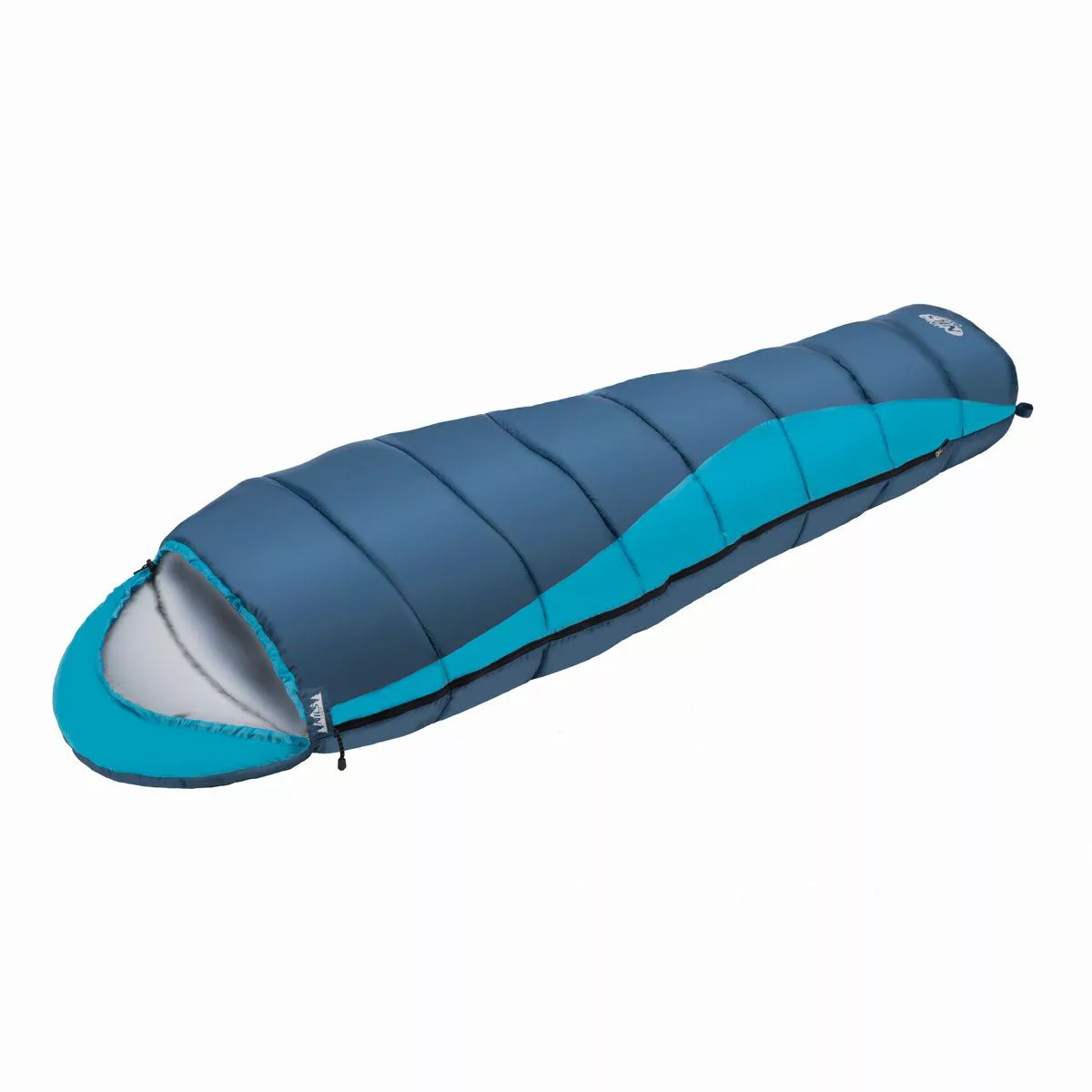 NILS CAMP Mumienschlafsack dicker Schlafsack Grau/Blau günstig online kaufen