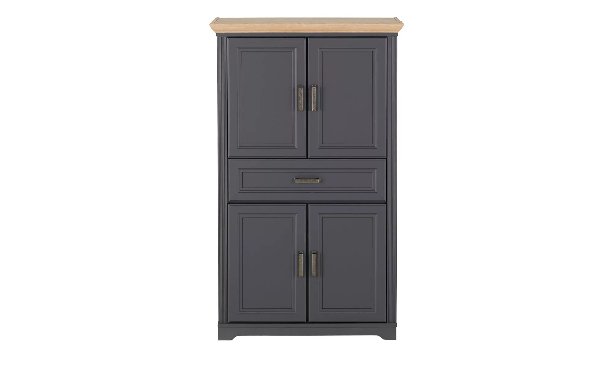 Badschrank  Varese ¦ grau ¦ Maße (cm): B: 83 H: 138 T: 43 Schränke > Badsch günstig online kaufen