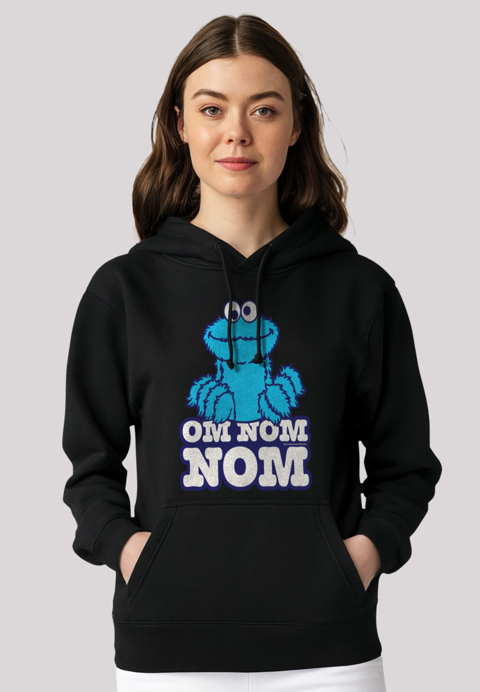 F4NT4STIC Kapuzenpullover "Sesamstraße Cookie Monster Nom Nom", Premium Qua günstig online kaufen