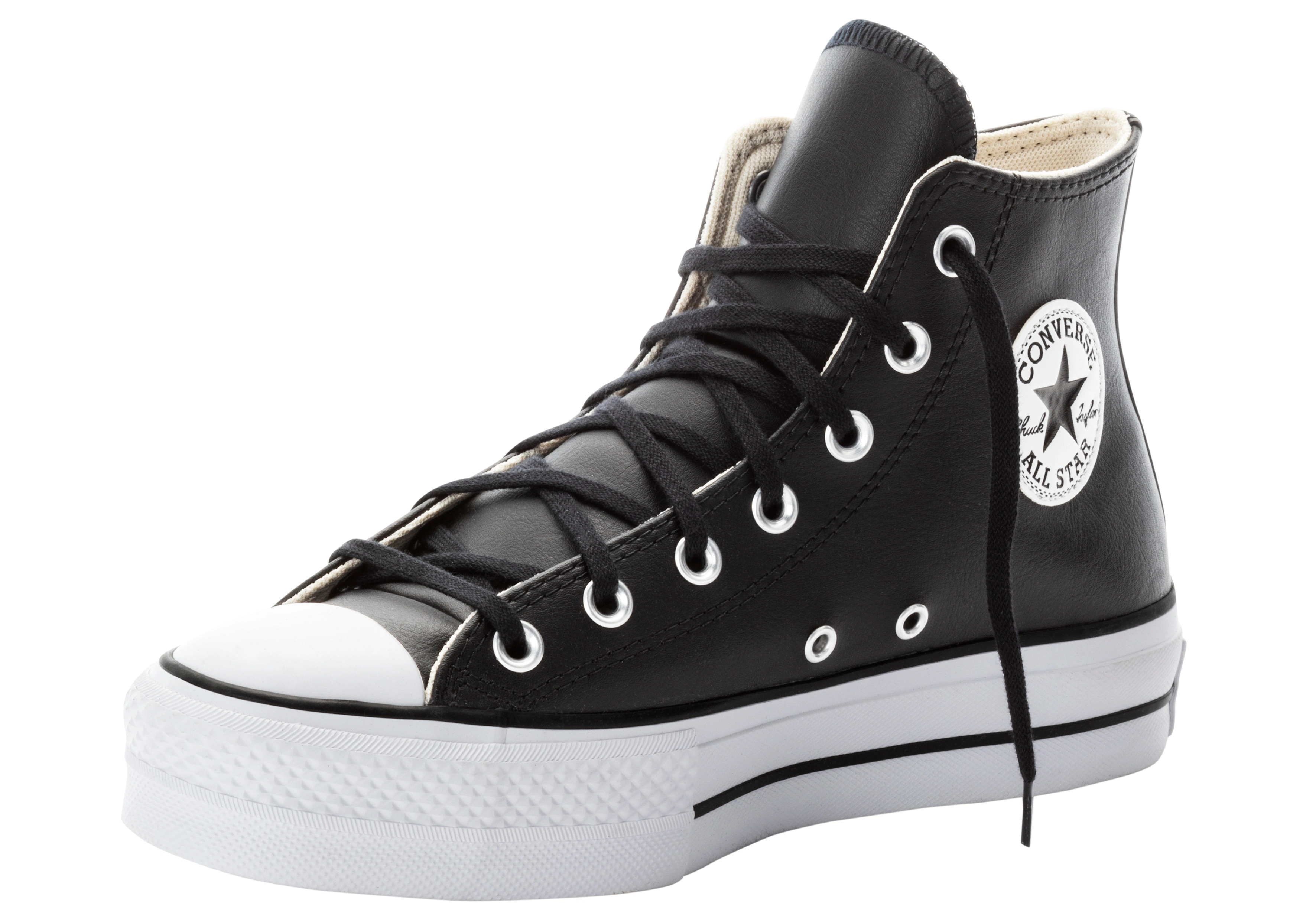 Converse Sneaker "CHUCK TAYLOR ALL STAR LEATHER PLATFORM", Sneaker aus weic günstig online kaufen