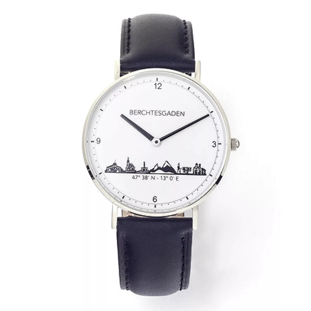 Goettgen Armbanduhr Berchtesgaden Herren Lederband schwarz günstig online kaufen