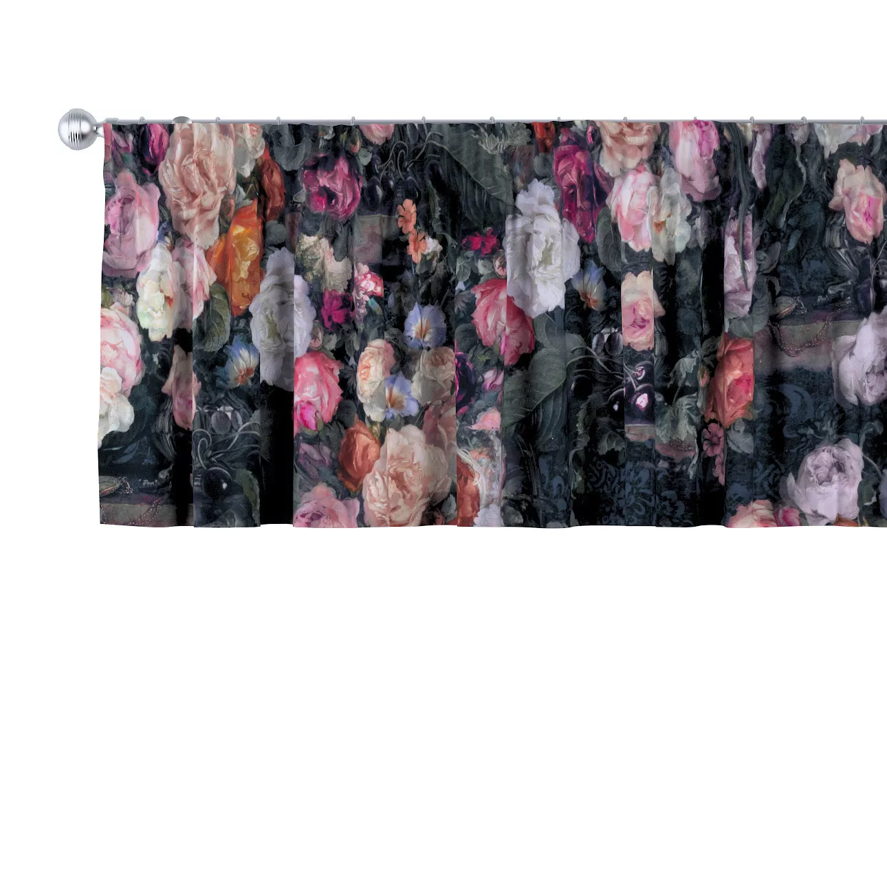 Kurzgardine mit Kräuselband, bunt, 390 x 40 cm, Gardenia (161-02) günstig online kaufen