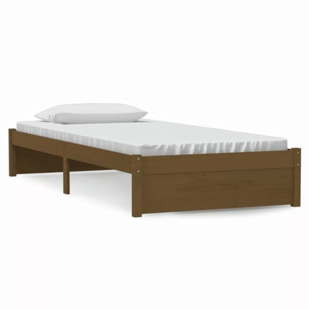 furnicato Bett Massivholzbett Honigbraun 90x190 cm günstig online kaufen