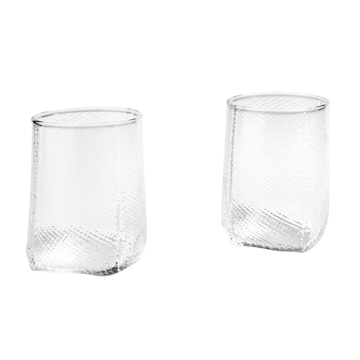 HAY - Tela Votive Teelichthalter 2er Set - transparent/Glas/H 7,5cm / Ø 5,5 günstig online kaufen