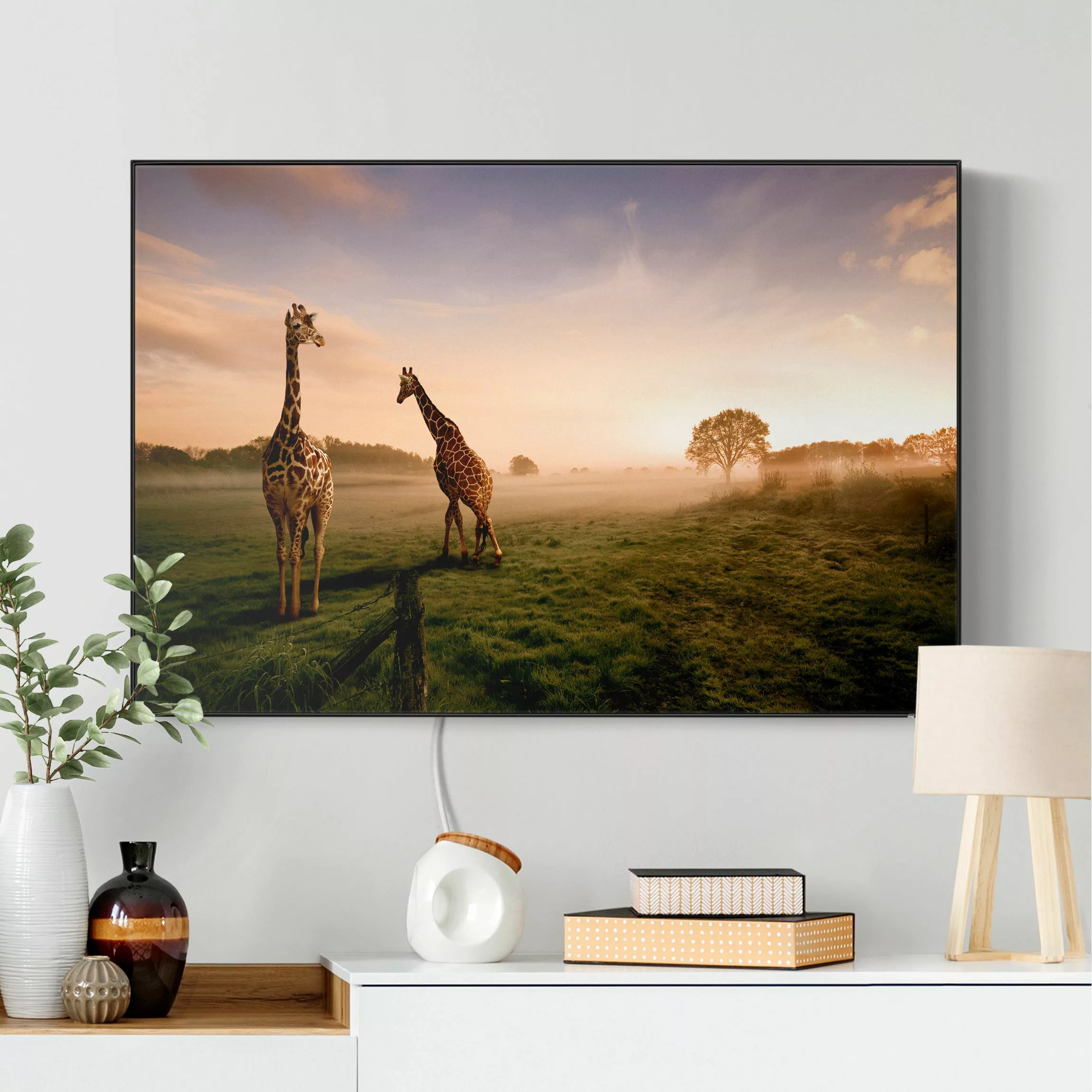 LED-Wechselbild Surreal Giraffes günstig online kaufen