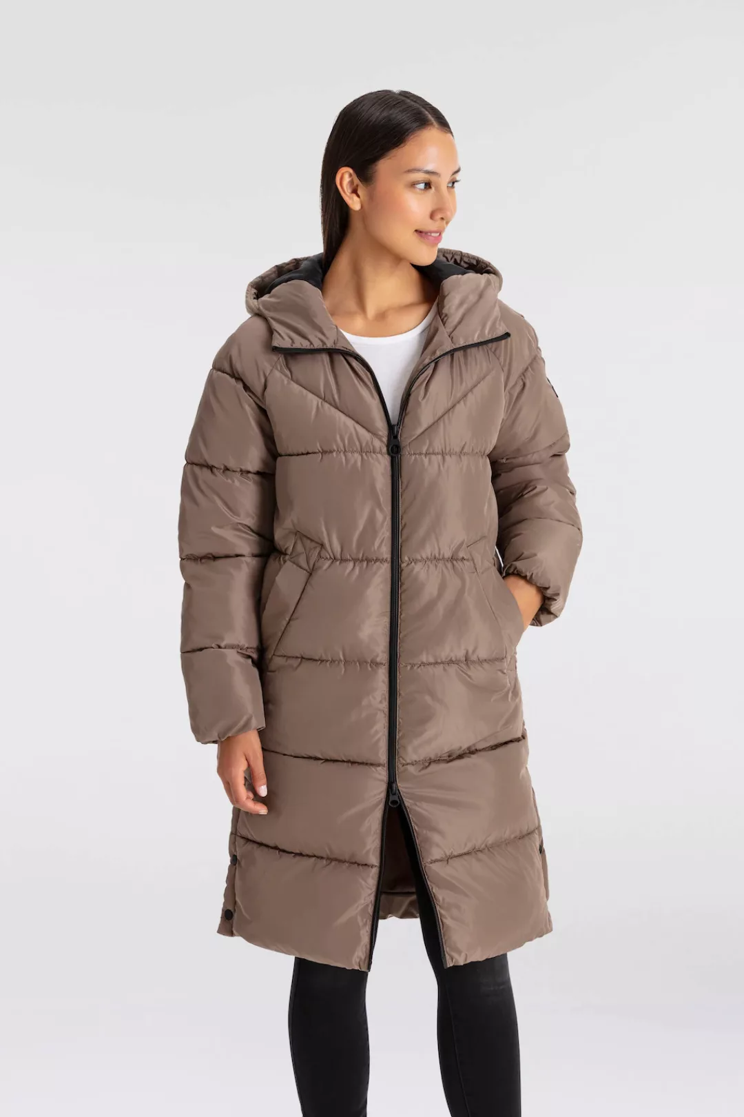 ONLY Steppmantel "ONLAMAND LONG PUFFER COAT CS OTW", mit Kapuze und praktis günstig online kaufen