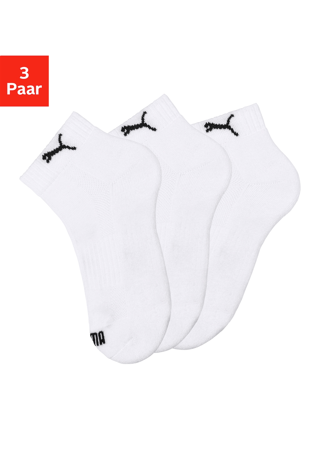 PUMA Kurzsocken, (3 Paar), mit Frotteesole günstig online kaufen