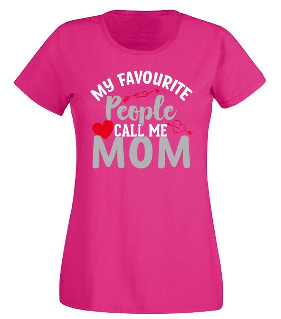 G-graphics T-Shirt Damen T-Shirt - My Favourite people call me Mom Slim-fit günstig online kaufen