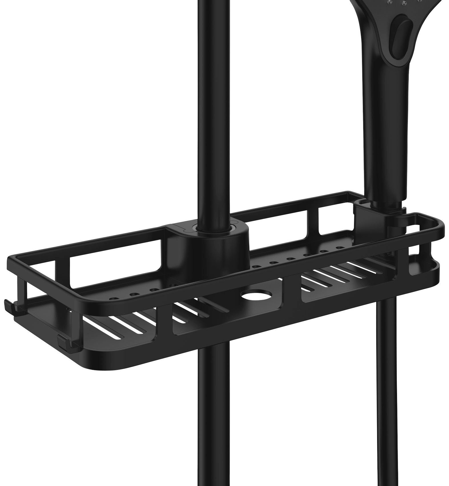 WENKO Duschablage Libertà Schwarz matt, Anbringung günstig online kaufen