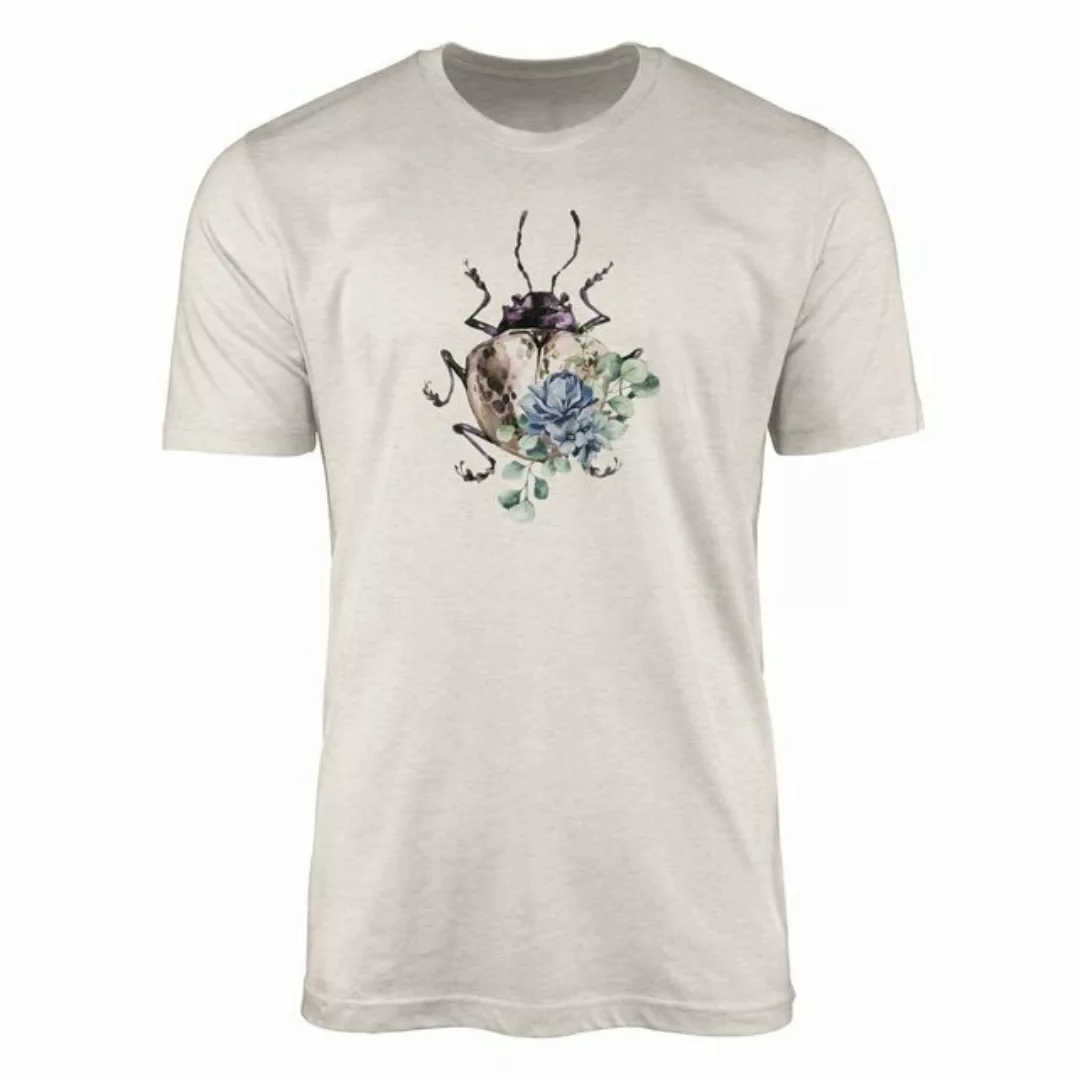 Sinus Art T-Shirt Herren Shirt 100% Bio-Baumwolle T-Shirt Aquarell Motiv Kä günstig online kaufen