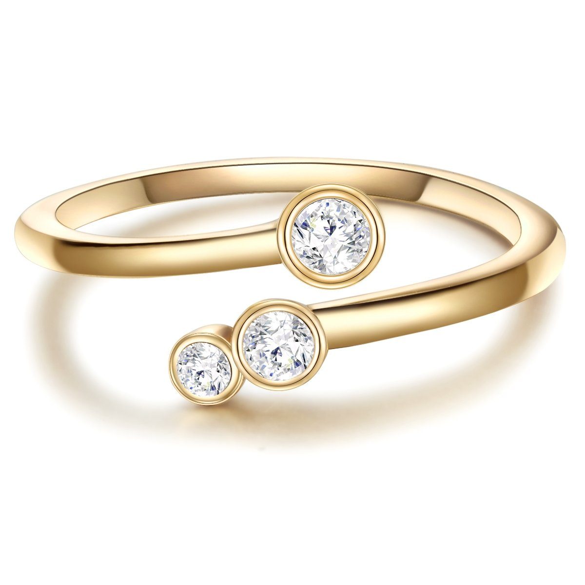 Glanzstücke München Silberring gelbgold, in Sterling günstig online kaufen