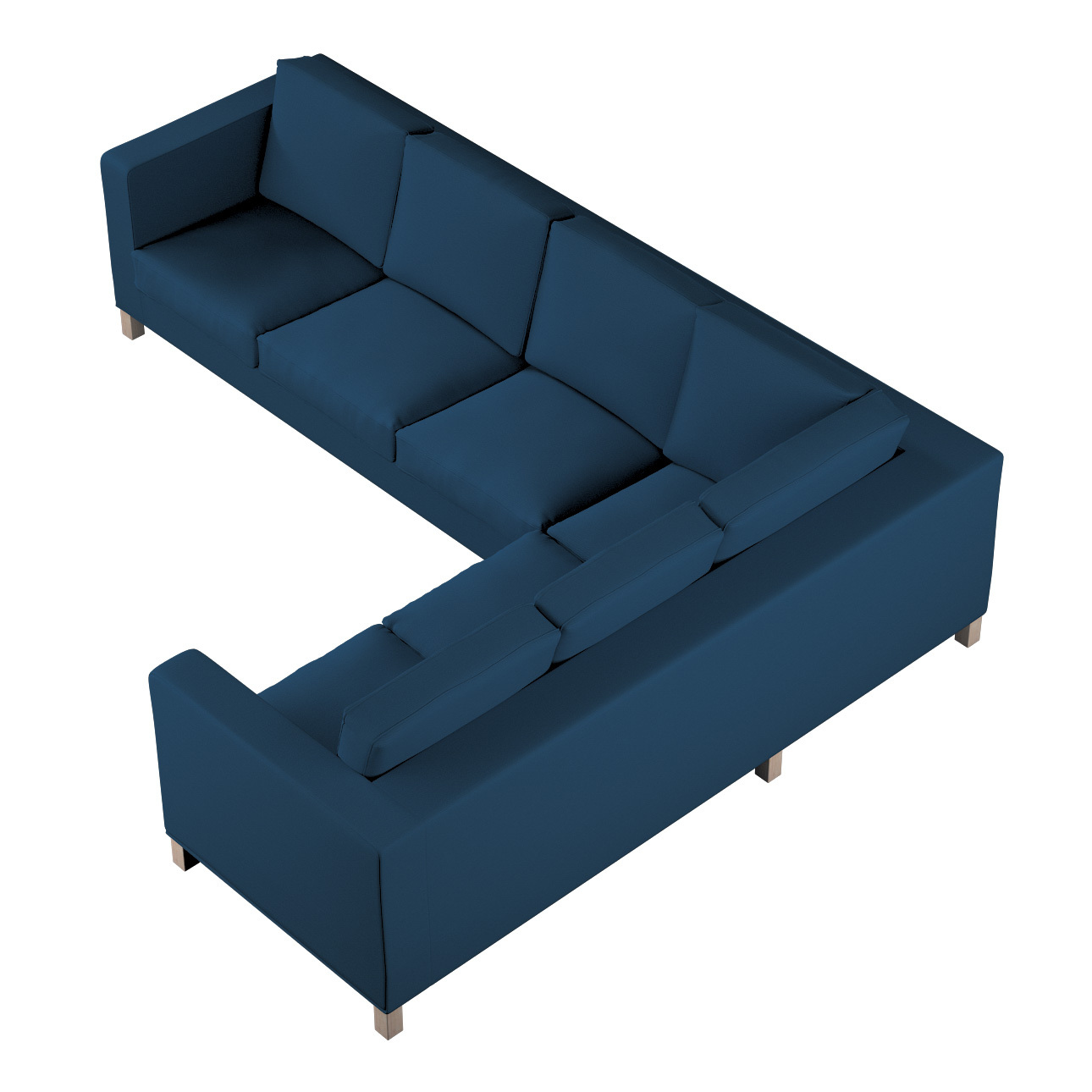 Bezug für Karlanda Sofa Ecke links, marinenblau , 36cm x 30cm x 50cm, Cotto günstig online kaufen