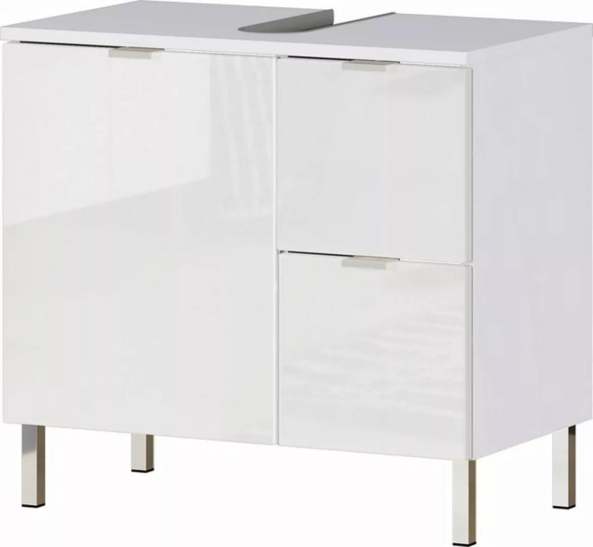 freiraum Waschbeckenunterschrank 415 (BxHxT: 60x56x34 cm) in weiss mit eine günstig online kaufen