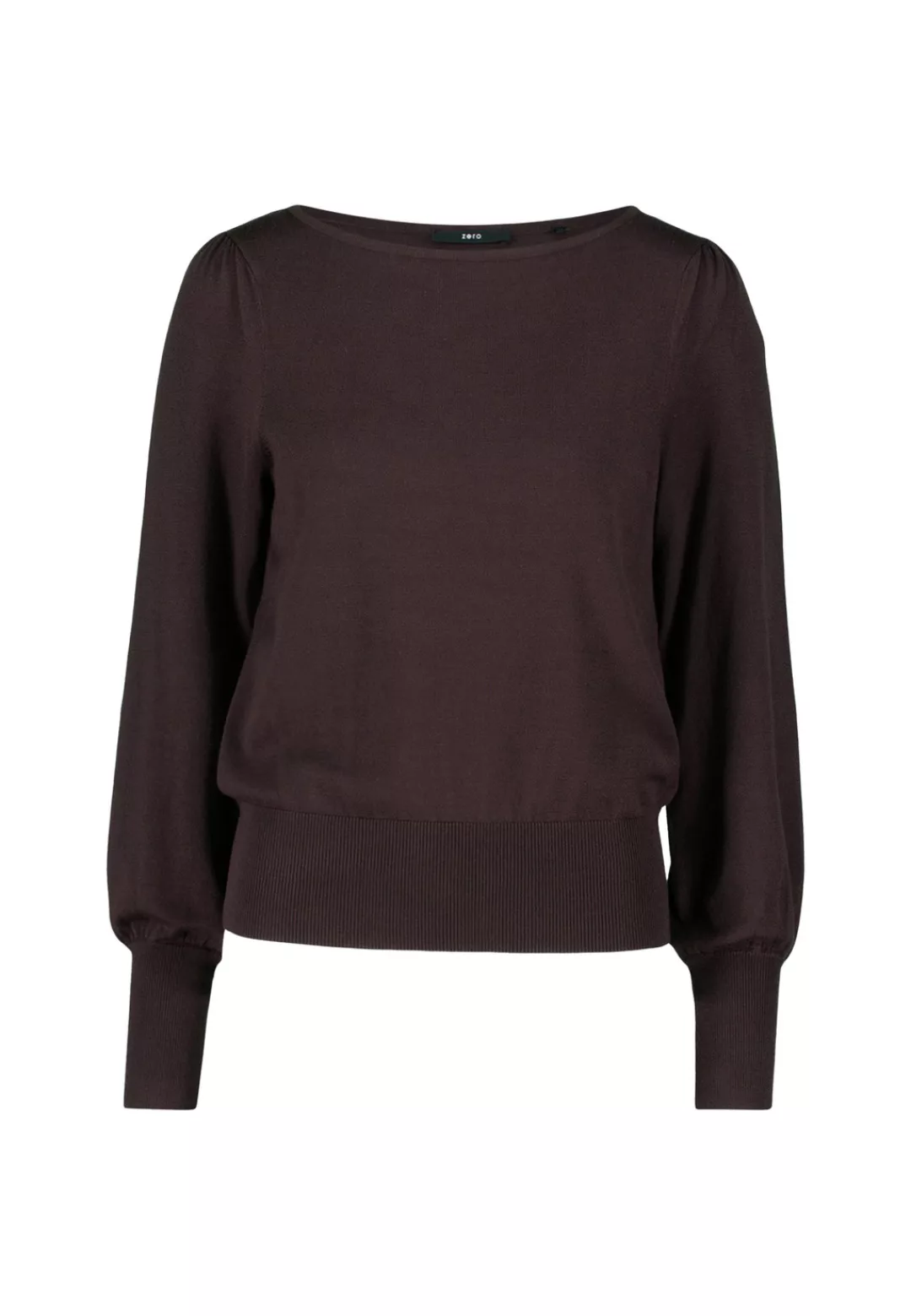 Zero Strickpullover "zero Damen Strickpullover mit Ballonärmeln", (1 tlg.), günstig online kaufen