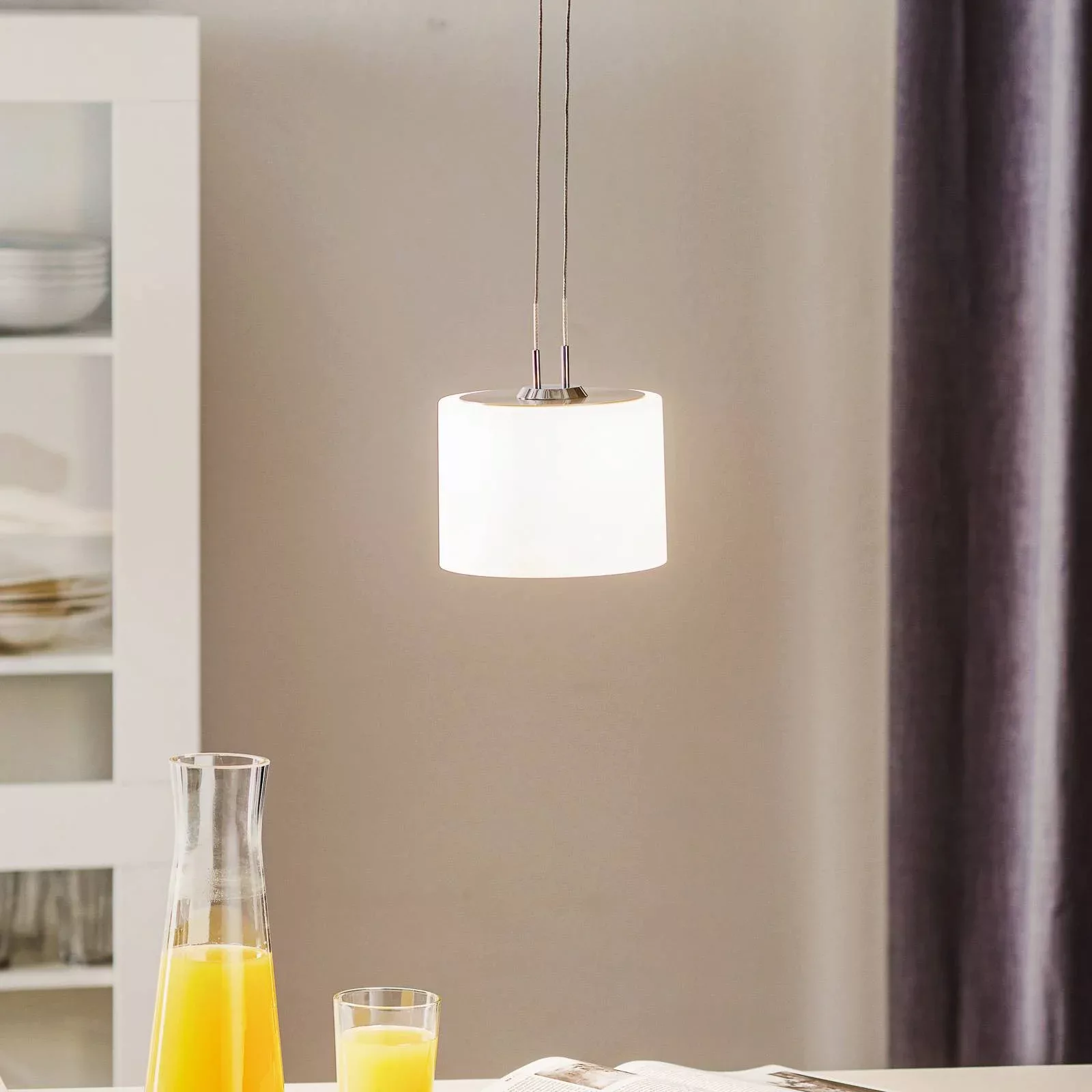 BANKAMP Grazia Hängelampe ZigBee 1fl 16cm nickel günstig online kaufen