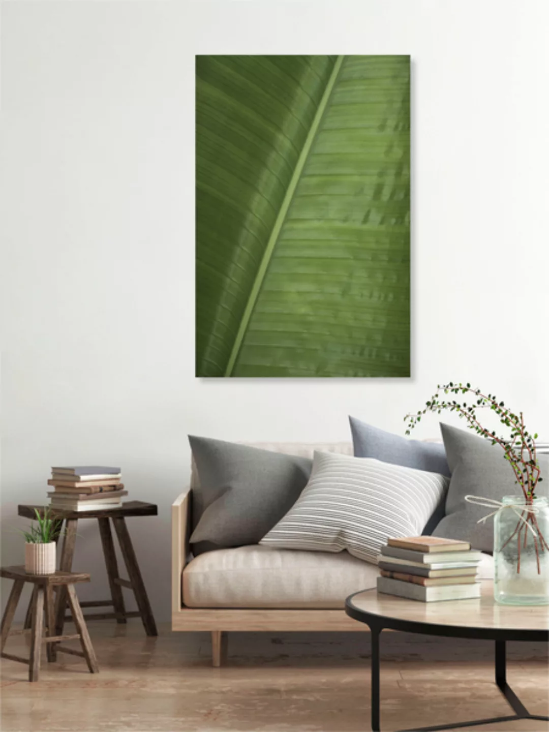 Poster / Leinwandbild - Green Banana günstig online kaufen