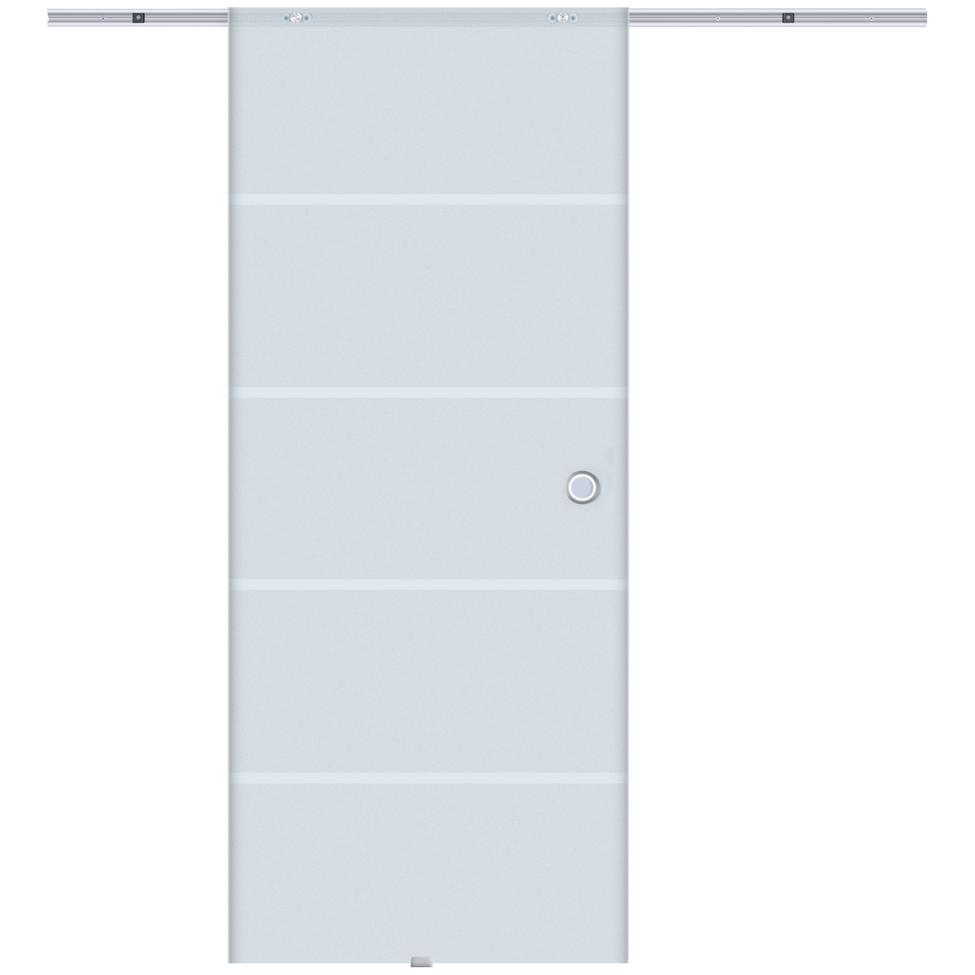 HOMCOM Glasschiebetür Schiebetür Glastür Zimmertür teilsatiniert 775 / 900 günstig online kaufen