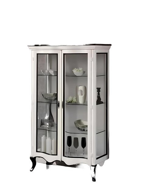 Xlmoebel Vitrine Wohnzimmermöbel Sideboard Holzvitrine Glasvitrine Echtholz günstig online kaufen