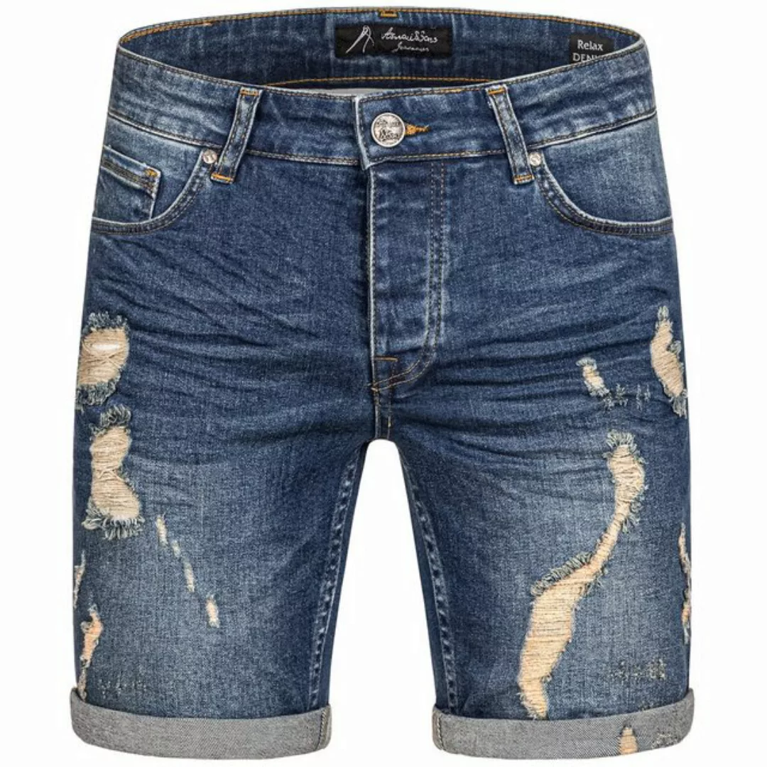 Amaci&Sons Jeansshorts SAN DIEGO Destroyed Jeans Shorts günstig online kaufen