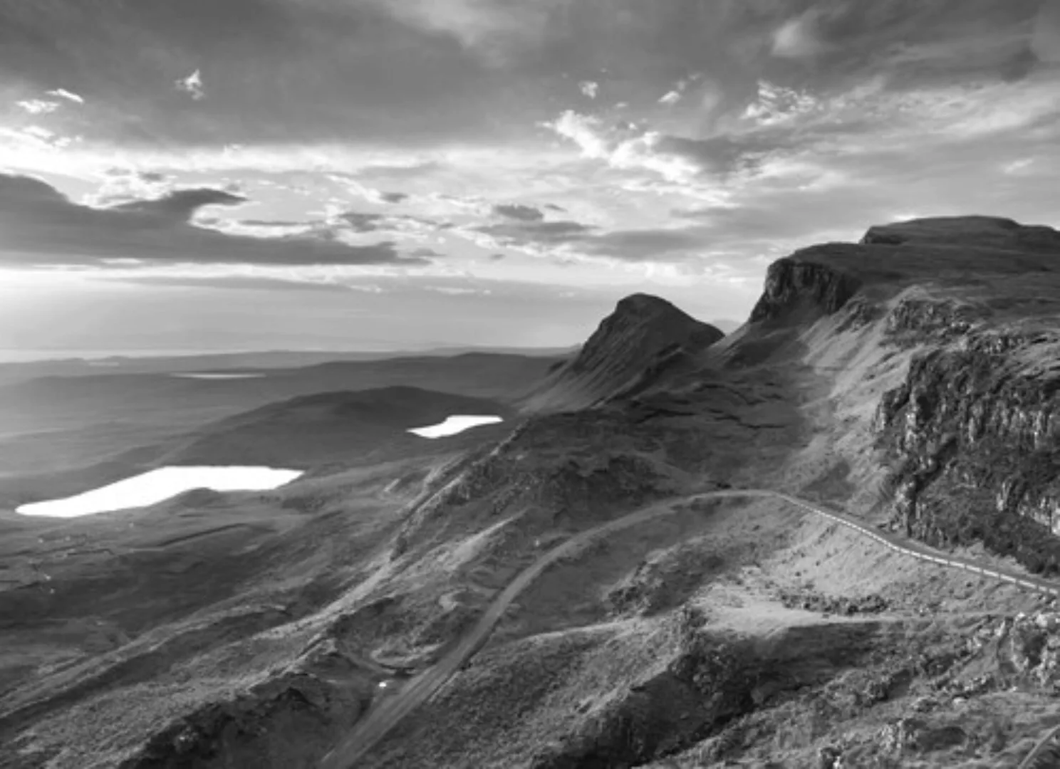 Papermoon Fototapete »Landschaft Schwarz & Weiß« günstig online kaufen