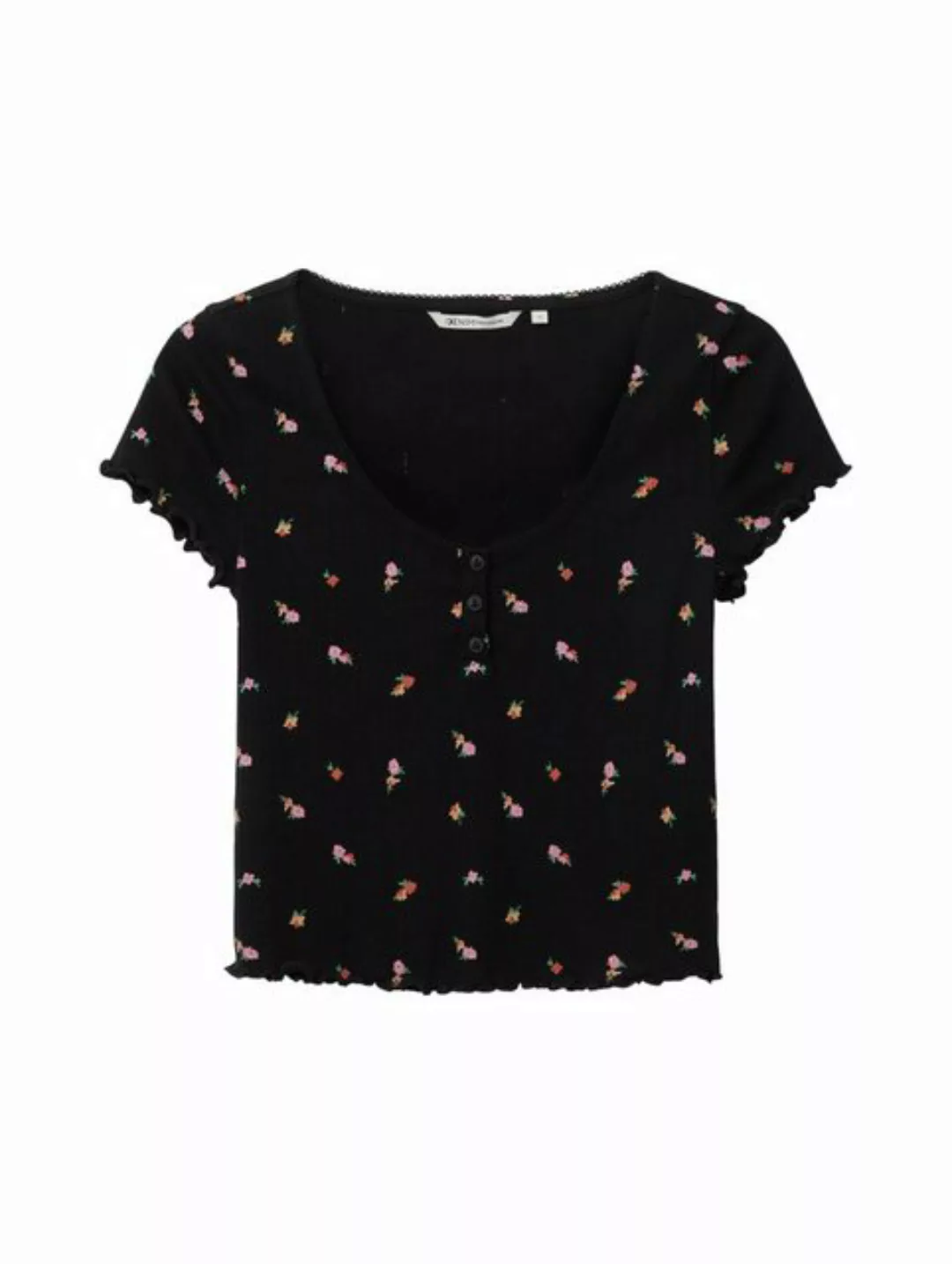 TOM TAILOR T-Shirt cropped pointelle t-shirt günstig online kaufen