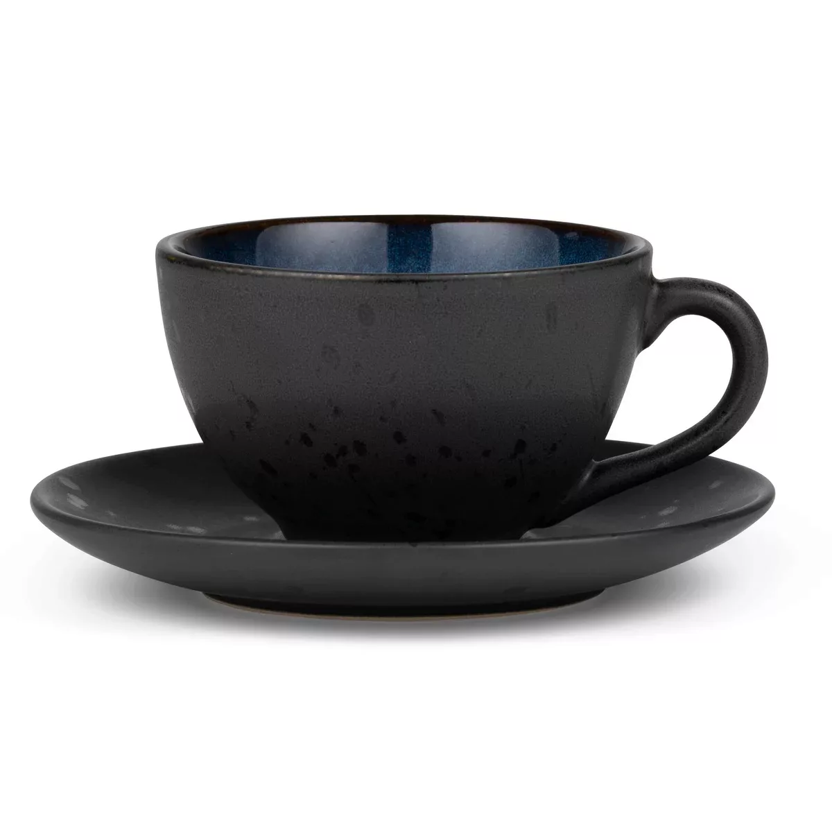 Bitz Tasse mit Untersetzer schwarz dunkelblau günstig online kaufen