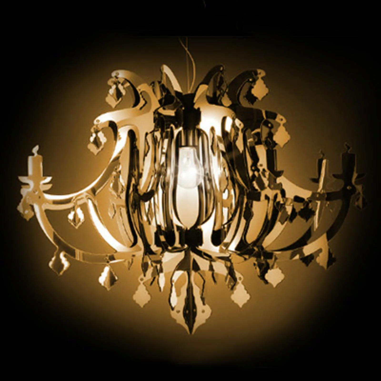 Slamp Ginetta - Designer-Hängeleuchte, gold günstig online kaufen