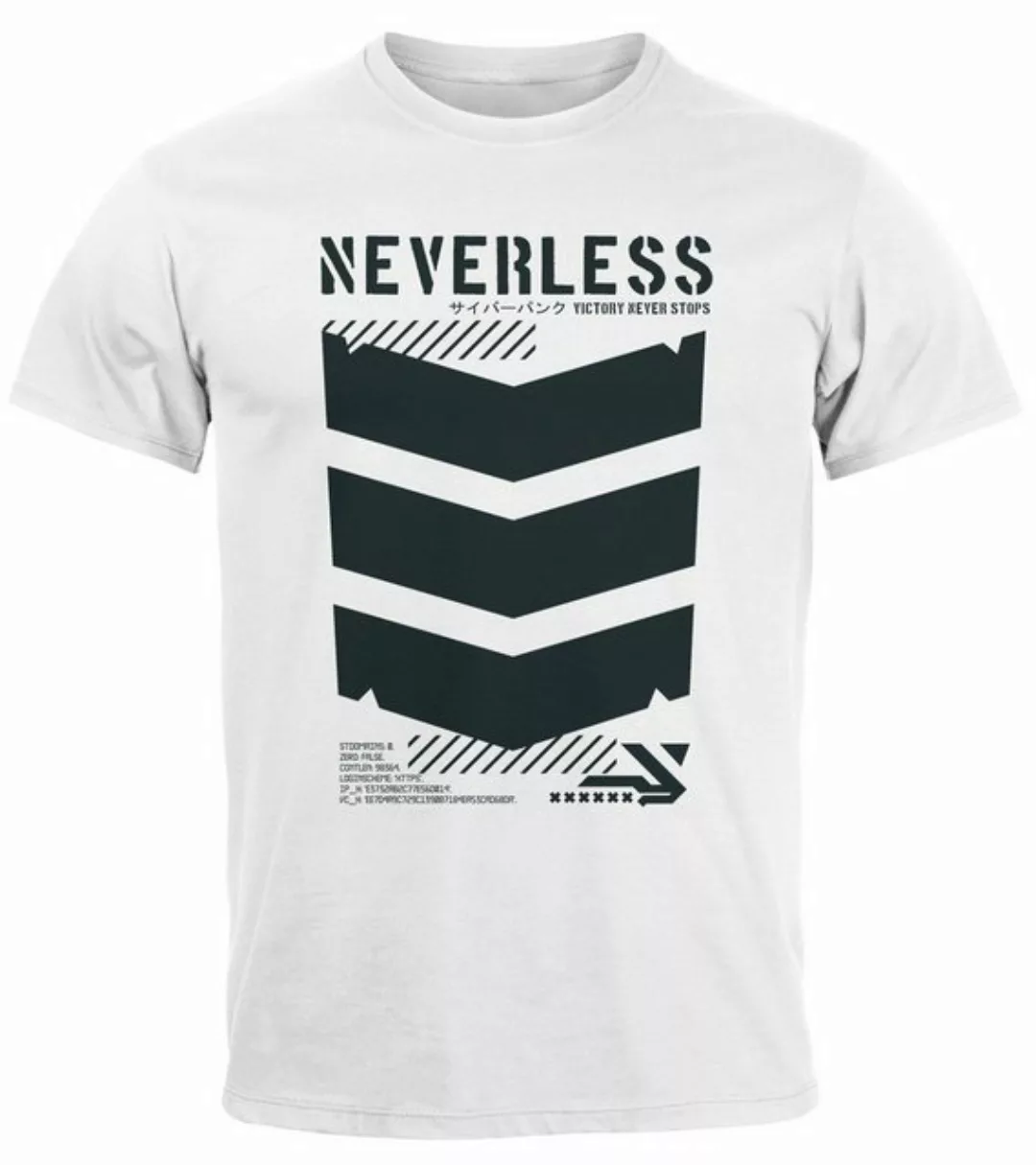 Neverless Print-Shirt Herren T-Shirt Techwear Trend Motive Japanese Streets günstig online kaufen