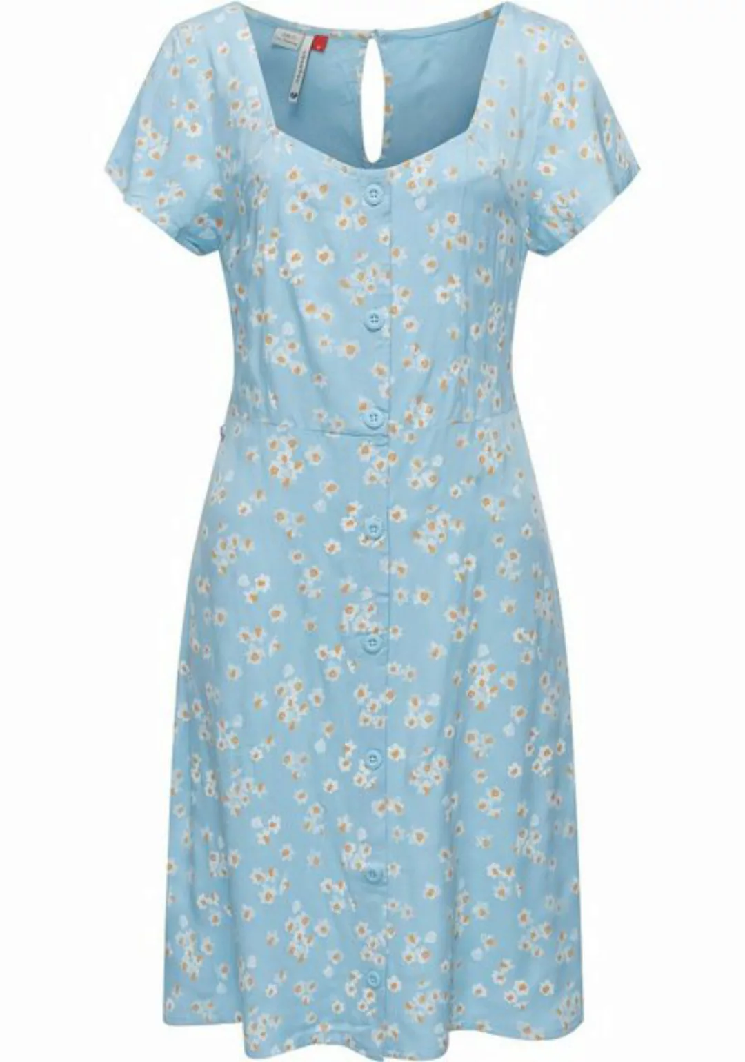 Ragwear Blusenkleid Anerley stylisches Sommerkleid mit Allover Print günstig online kaufen