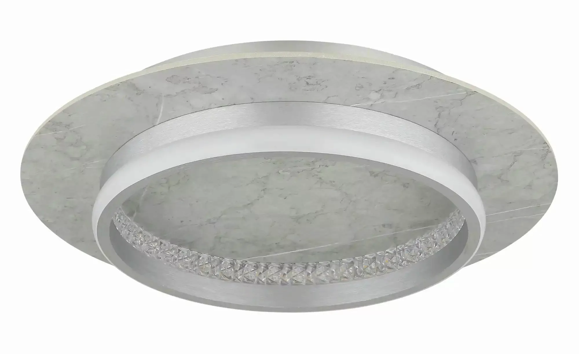 Globo Lighting Deckenleuchte   ¦ grau ¦ Maße (cm): B: 40 H: 8,2  Ø: 40 Lamp günstig online kaufen