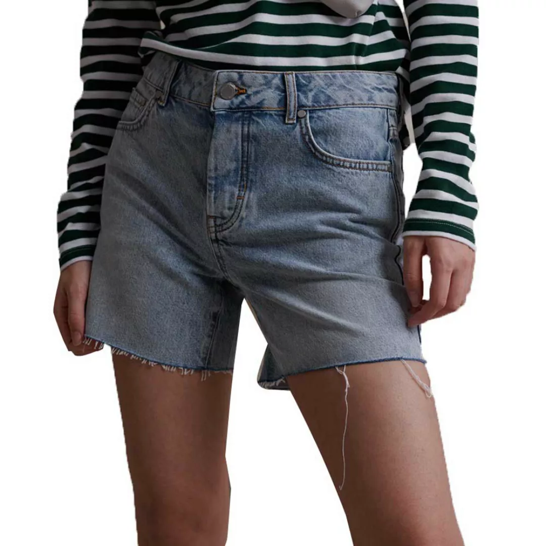 Superdry Mid Length Jeans-shorts 26 Bleach Indigo Clean günstig online kaufen