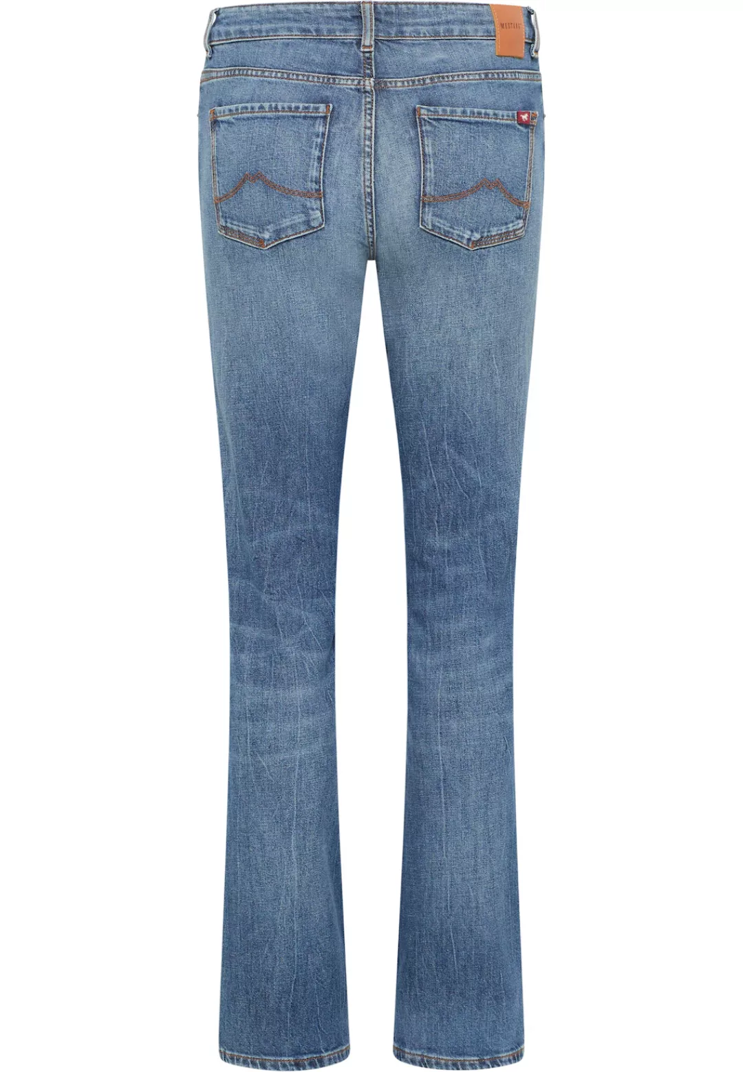 Mustang Damen Jeans CROSBY Relaxed Straight Fit - Blau - Blue Denim günstig online kaufen