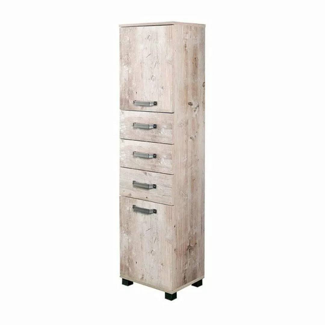 Lomadox Hochschrank LIMA-04 Badezimmer Midischrank Badschrank Findusschalun günstig online kaufen