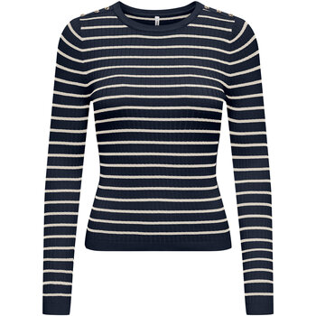 ONLY Strickpullover ONLMILA LS STRIPE BUTTON O-NECK CC KNT günstig online kaufen