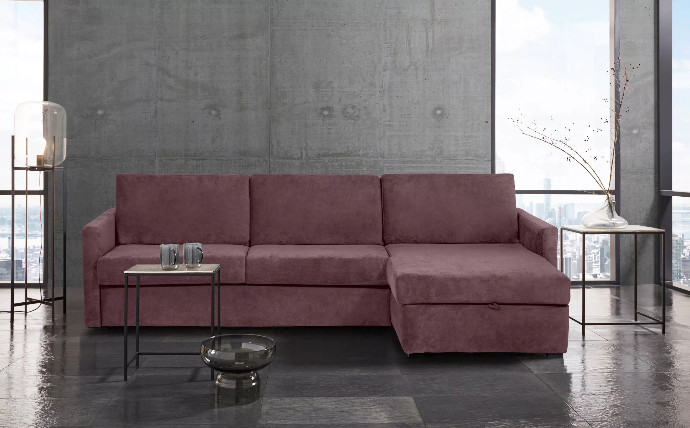 Places of Style Schlafsofa "GOLDPOINT Ecksofa 264 cm, Liegefläche (140/200c günstig online kaufen