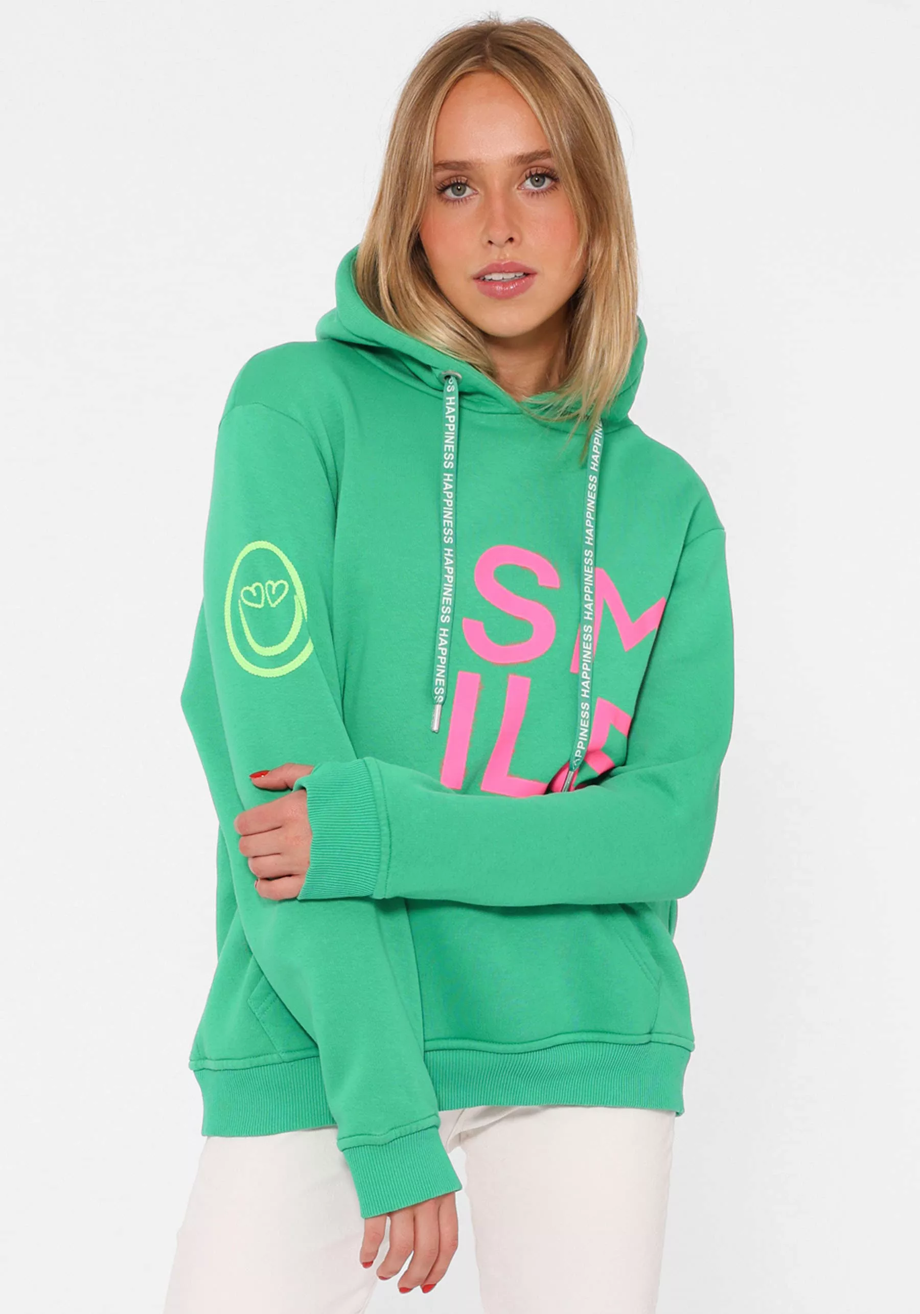 Zwillingsherz Hoodie ""Alissa"", mit SMILE Print günstig online kaufen