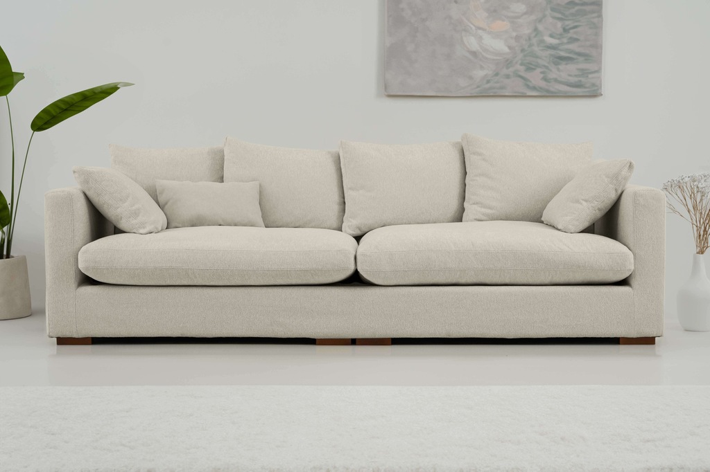 Home affaire Big-Sofa "Coray", extra weich und kuschelig, Füllung mit Feder günstig online kaufen
