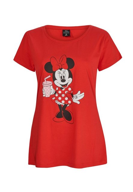 ONOMATO! T-Shirt Minnie Mouse T-Shirt Damen Oberteil Rot günstig online kaufen