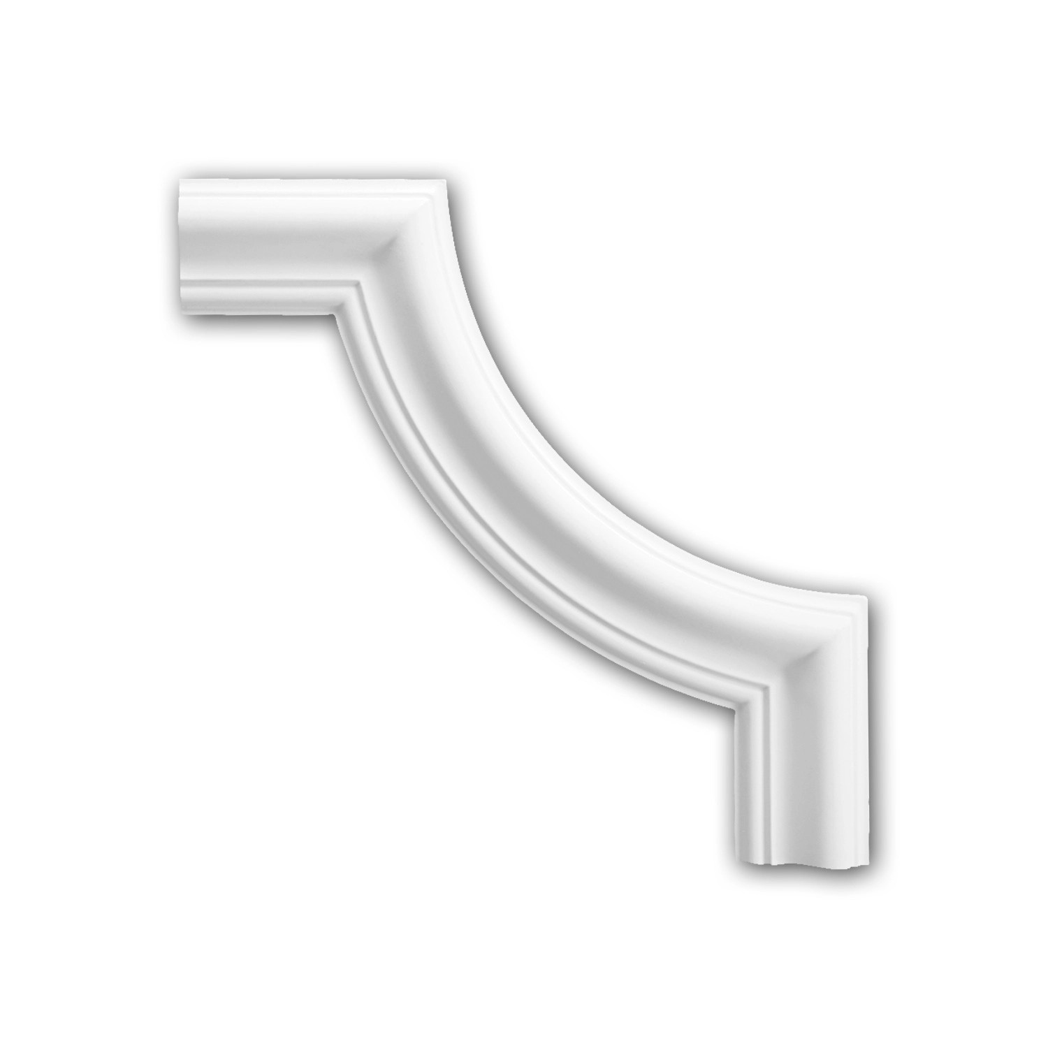 PROFHOME 152301 Eckelement für Wandleiste Zierelement dekoratives Element 2 günstig online kaufen