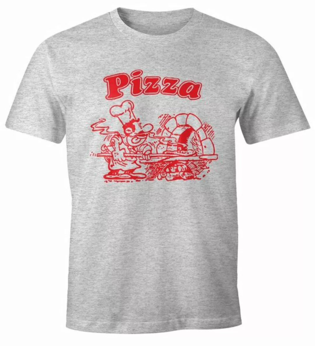 Print-Shirt Pizza Shirt Schachtel Motiv Italiano Italien Fun-Shirt Moonwork günstig online kaufen