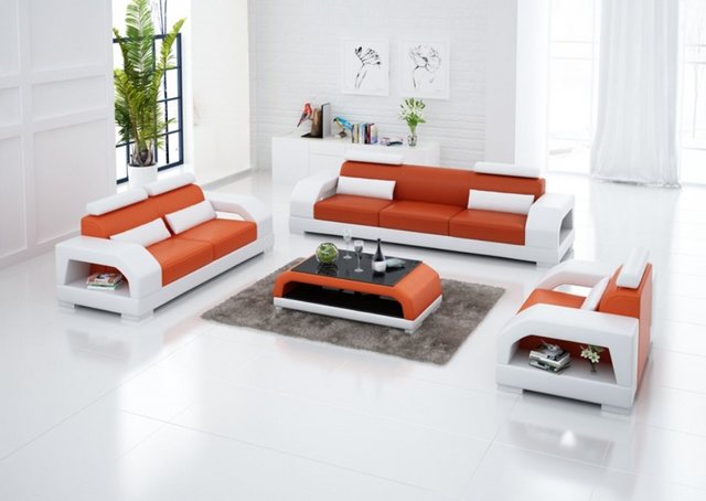 JVmoebel Sofa Moderne Wohnlandschaft 3+2+1 Sitzer Garnitur Design Modern So günstig online kaufen