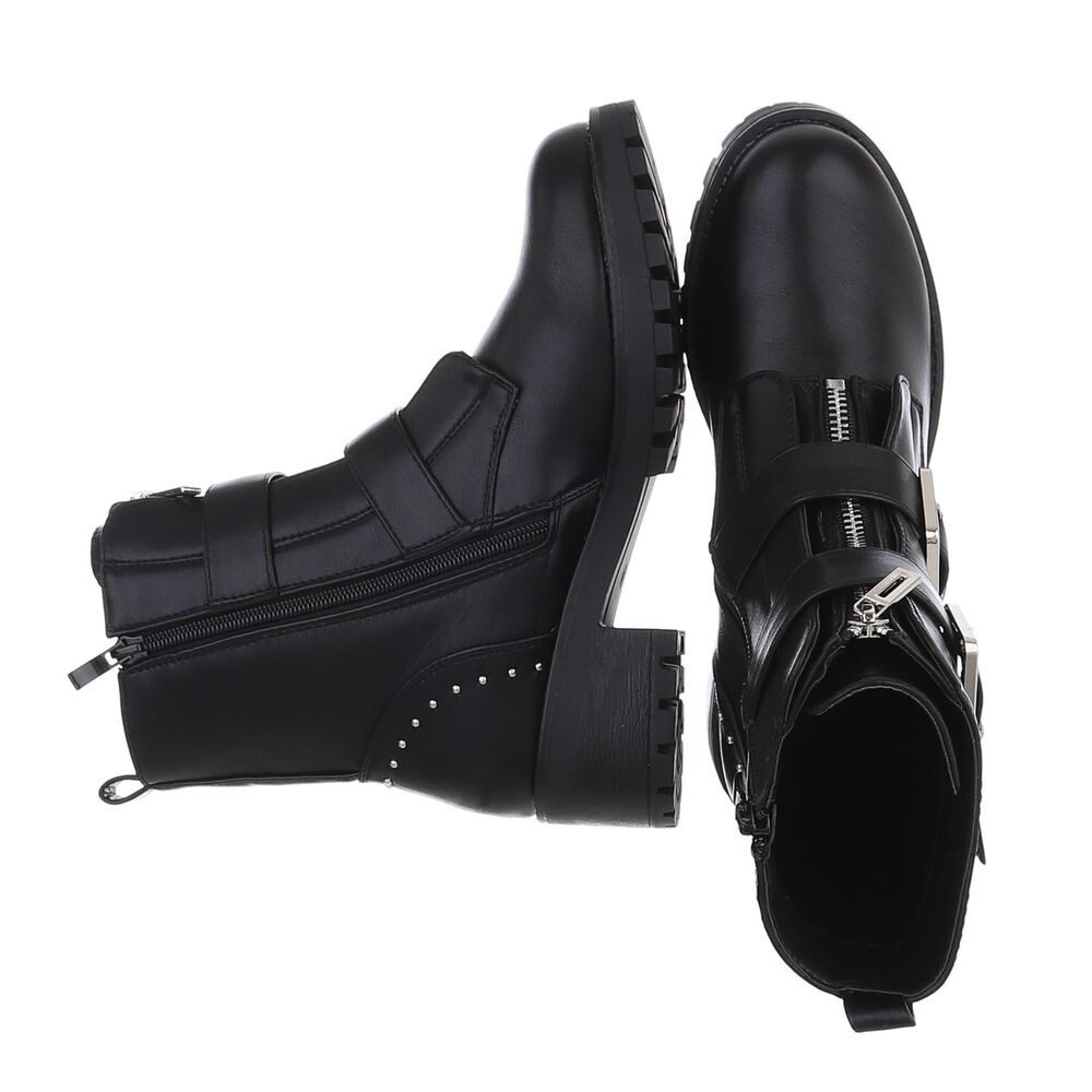 Ital-Design Damen Bikerschuhe Biker Westernstiefelette (87124806) günstig online kaufen