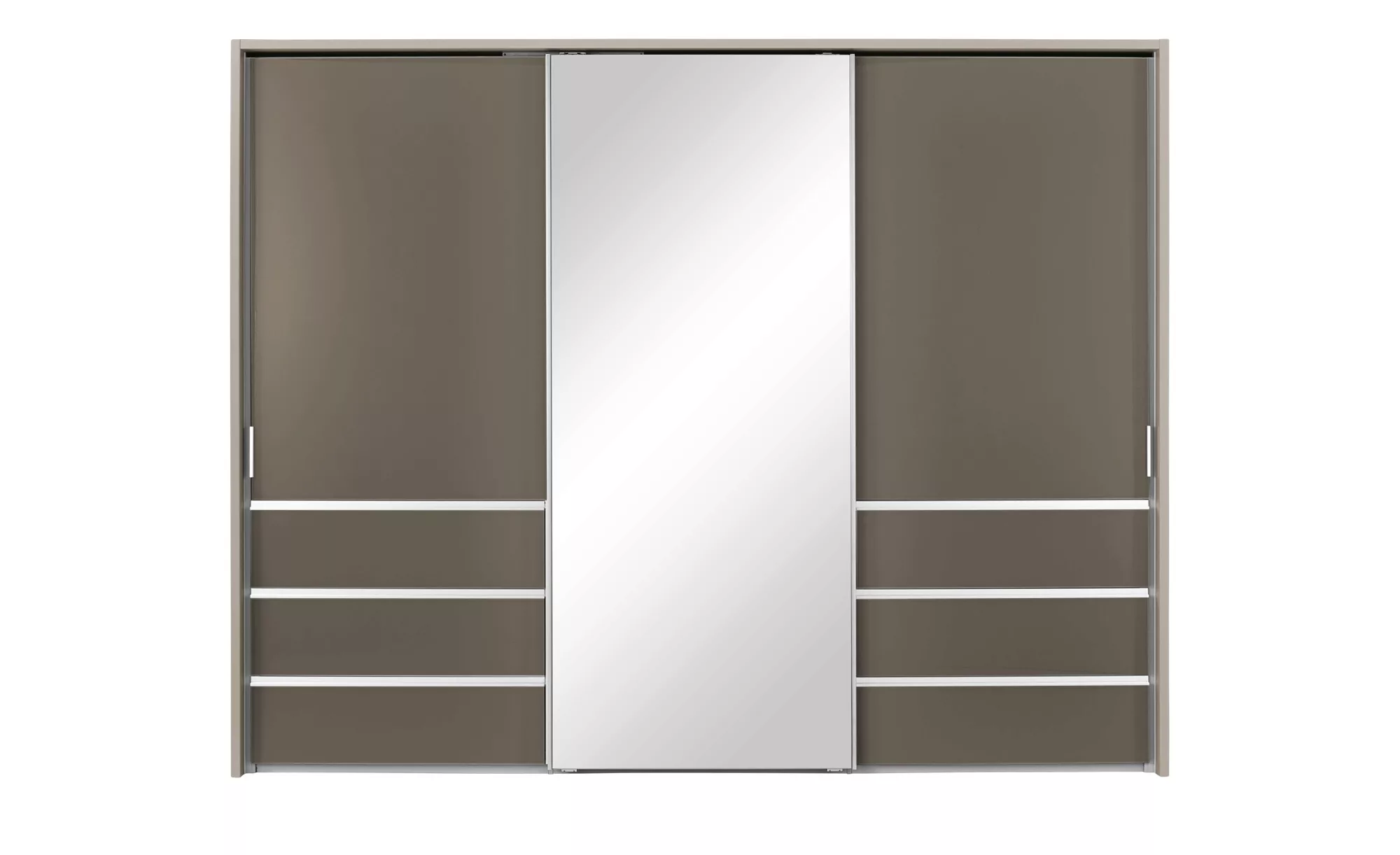 Schwebetürenschrank  3-türig  Mitta ¦ braun ¦ Maße (cm): B: 310 H: 240 T: 7 günstig online kaufen