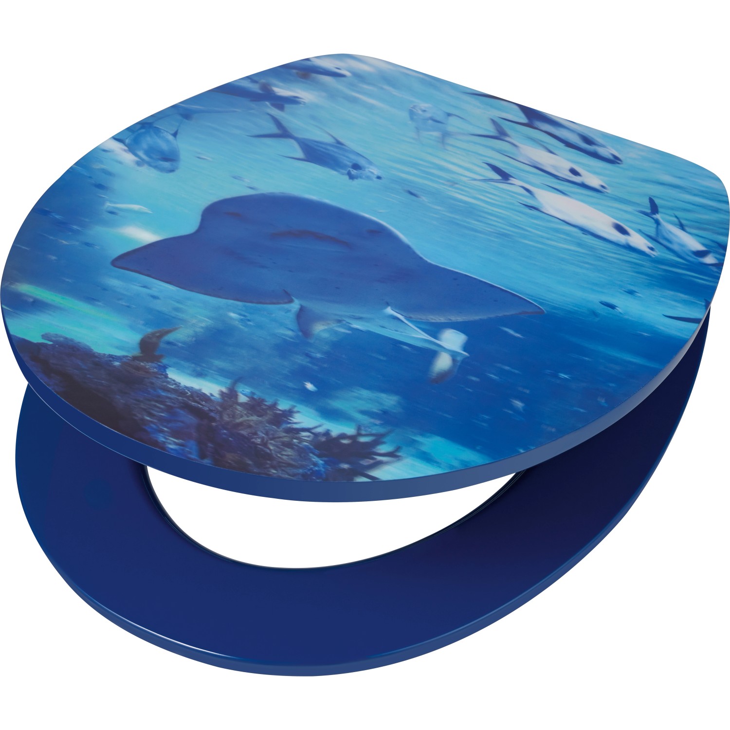 baliv WC-Sitz Batali mit Absenkautomatik MDF Holzkern 3D Ozean günstig online kaufen