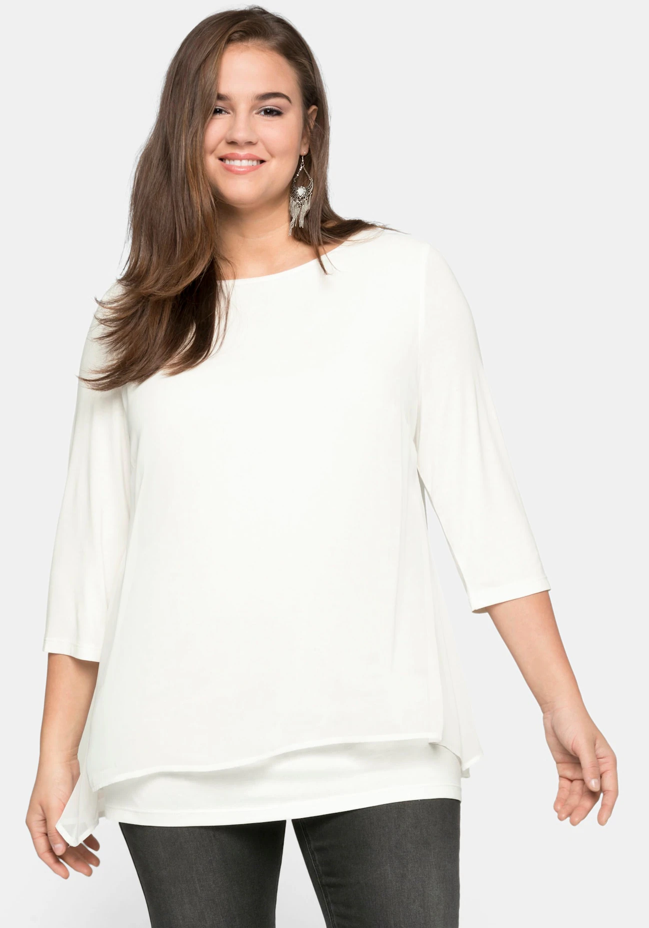 Sheego Blusenshirt "Blusenshirt", (1 tlg.) günstig online kaufen