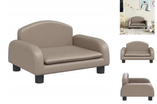 vidaXL Kindersofa Kindersofa Cappuccino-Braun 50x40x30 cm Kunstleder Kinder günstig online kaufen