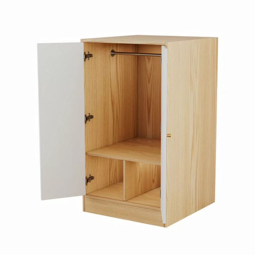 i@home Kleiderschrank mit Stange, 2-türiger Kleiderschrank,2 Fächer (1-Set) günstig online kaufen