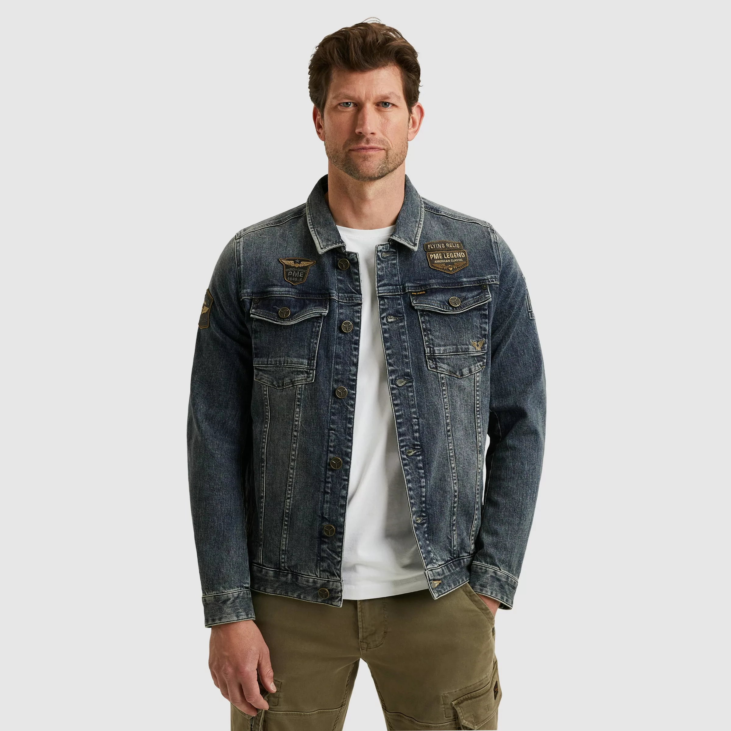 PME LEGEND Jeansjacke, mit Logo Stickerei günstig online kaufen