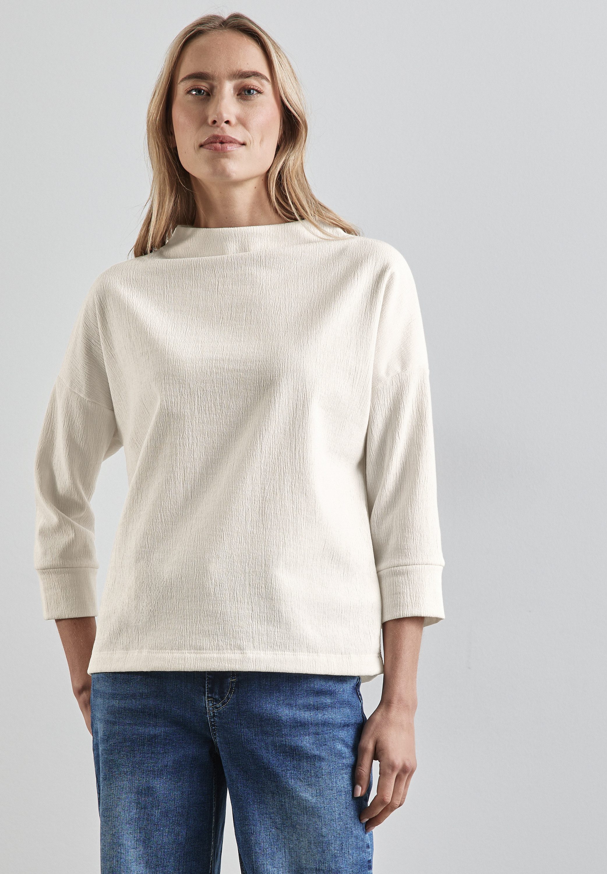 STREET ONE 3/4-Arm-Shirt, mit U-Boot-Ausschnitt günstig online kaufen