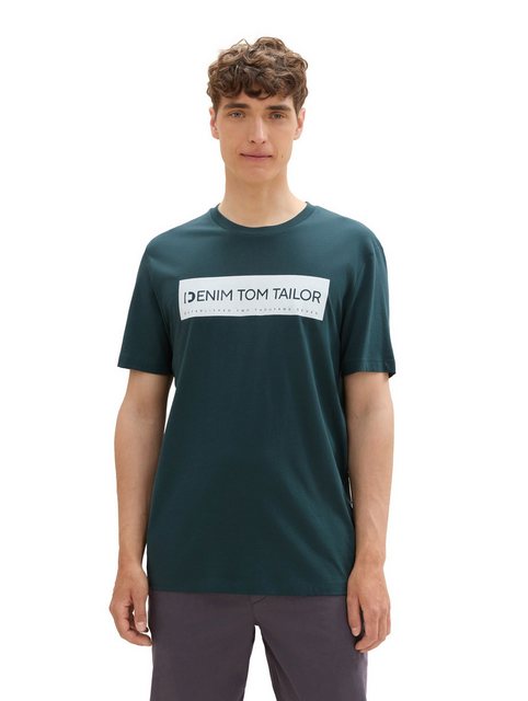 TOM TAILOR Denim T-Shirt mit Logo Print günstig online kaufen